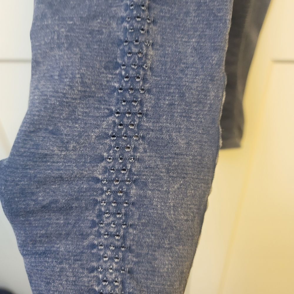 Free People Womens Good Karma 7/8 Length Leggings In Blue Acid Wash, Xs/s - Picture 8 of 8